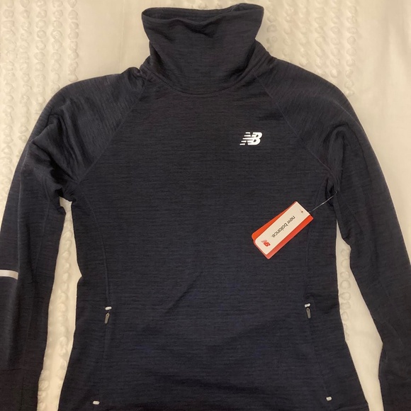 NWT New Balance Heat Speed Demon Pullover Pigment Heather Size M - Picture 3 of 6